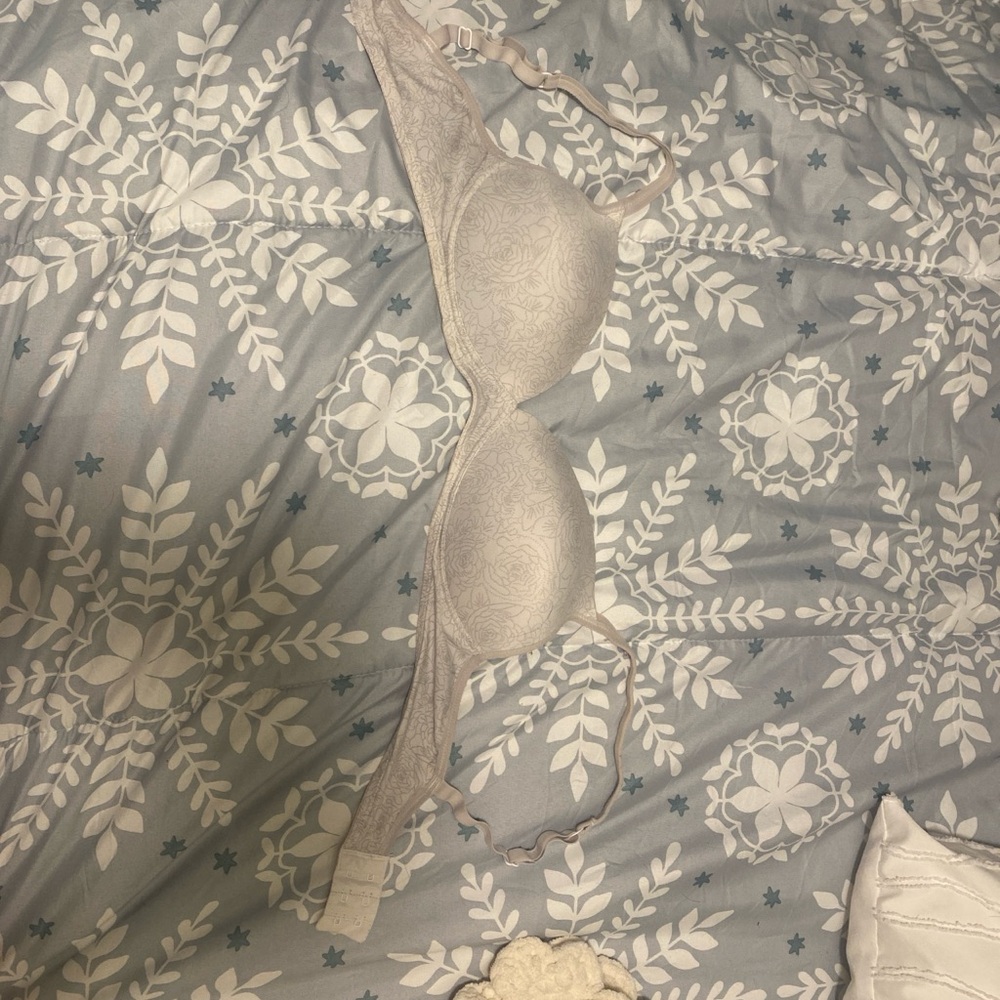 Warner's Cream Lace Bra